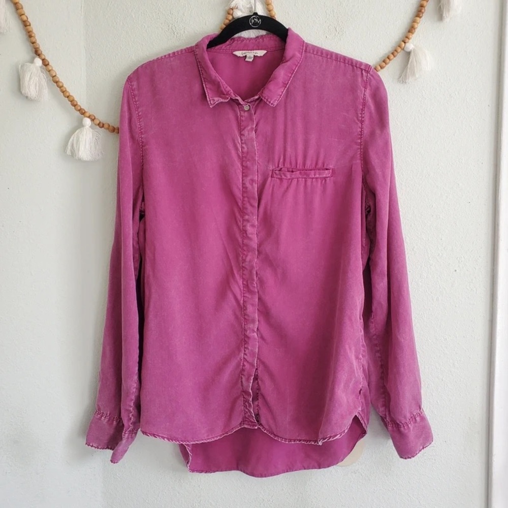 Calvin Klein Jeans Washed Pink Button-Down Shirt